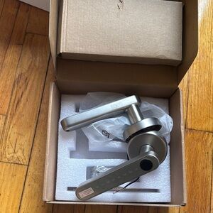 Silver Smart Door Lock